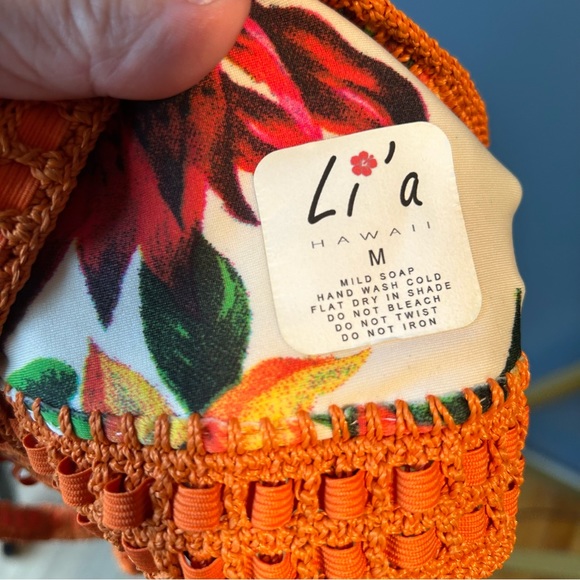 🏀 6/$23 Li’a Hawaiian floral bikini set swimsuit - Picture 3 of 12